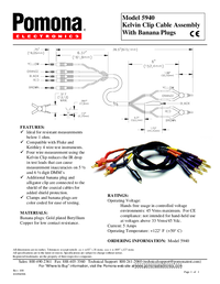 Thumbnail of document Data Sheet - 5940 Kelvin Clip Test Lead Set